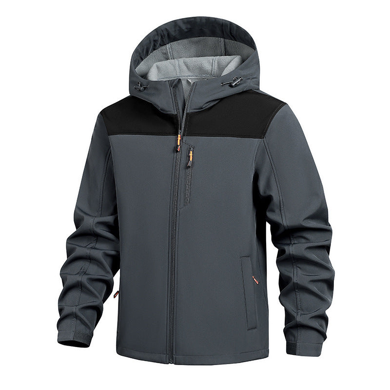 Herren Funktionsjacke mit verstellbarer Kapuze und innovativem Design Echoarchiv