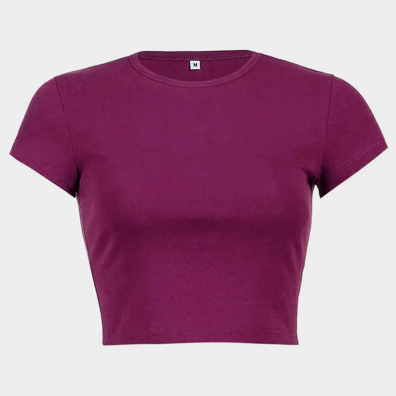 Damen Figurbetontes Crop-Top Echo Archiv