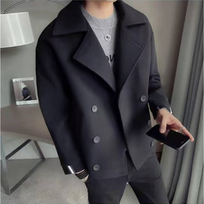 Herren modische Baumwoll-Blazerjacke mit doppelter Knopfleiste Echoarchiv