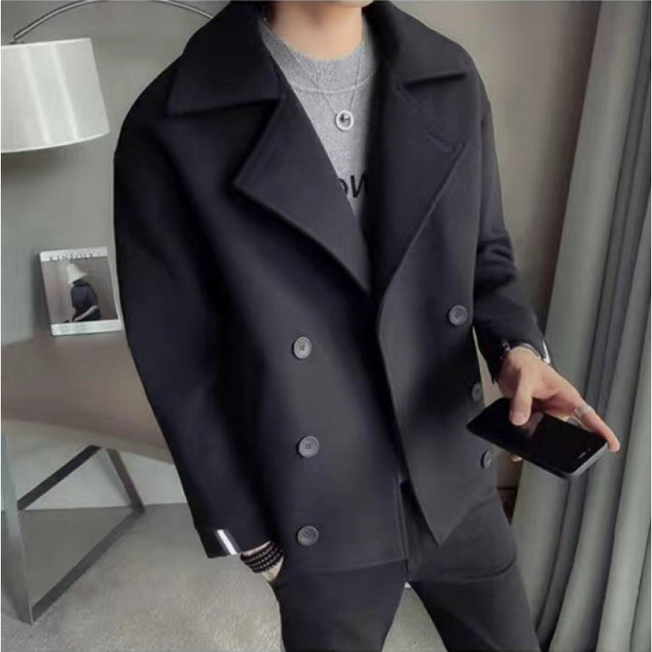 Herren modische Baumwoll-Blazerjacke mit doppelter Knopfleiste Echoarchiv