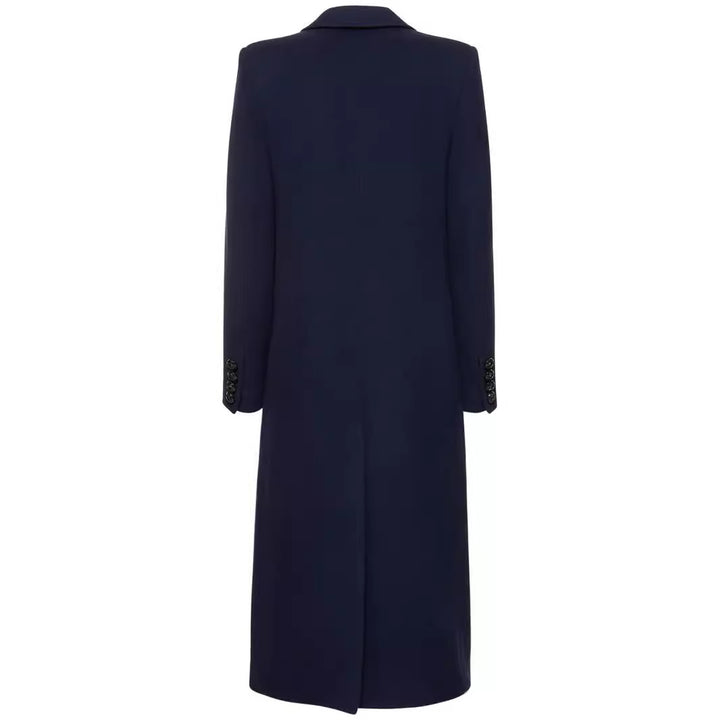 Damen Midilanger Einreihiger Tailoring‑Mantel mit schmalem Revers und Pattentaschen Echoarchiv