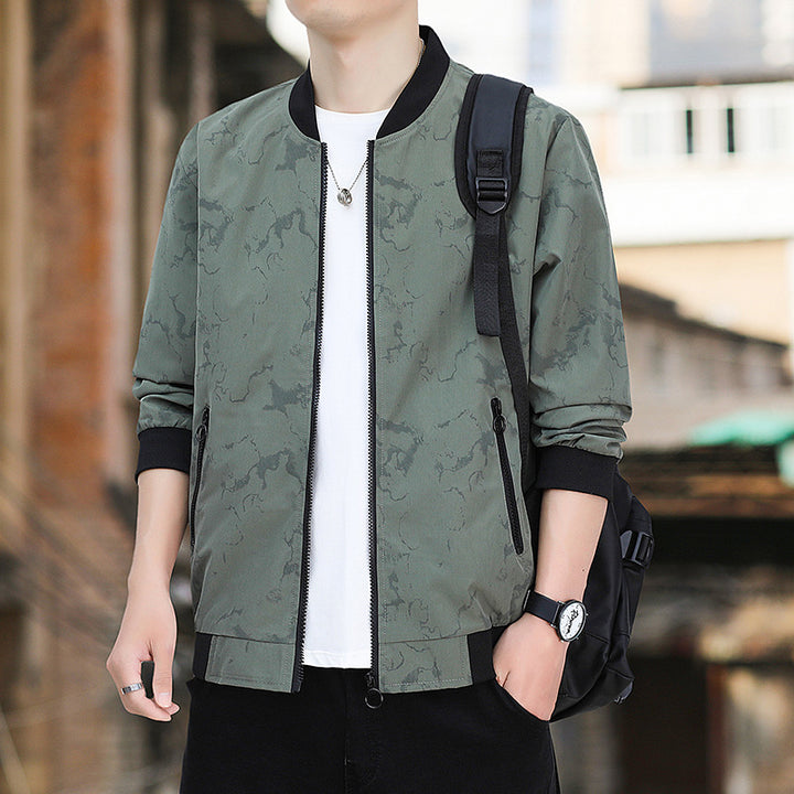 Herren Modische Bomberjacke Echo Archiv
