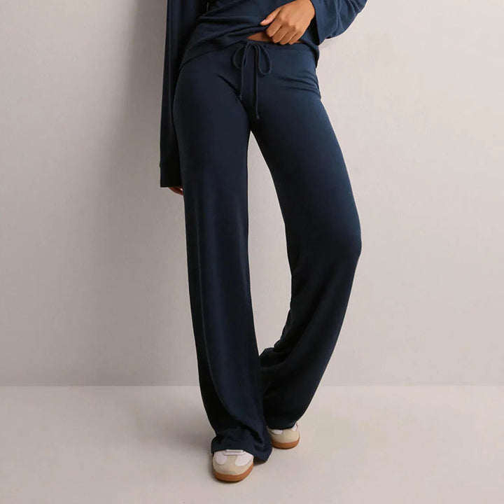 Damen bequeme Lounge-Hosen mit verstellbarem Bund Echo Archiv