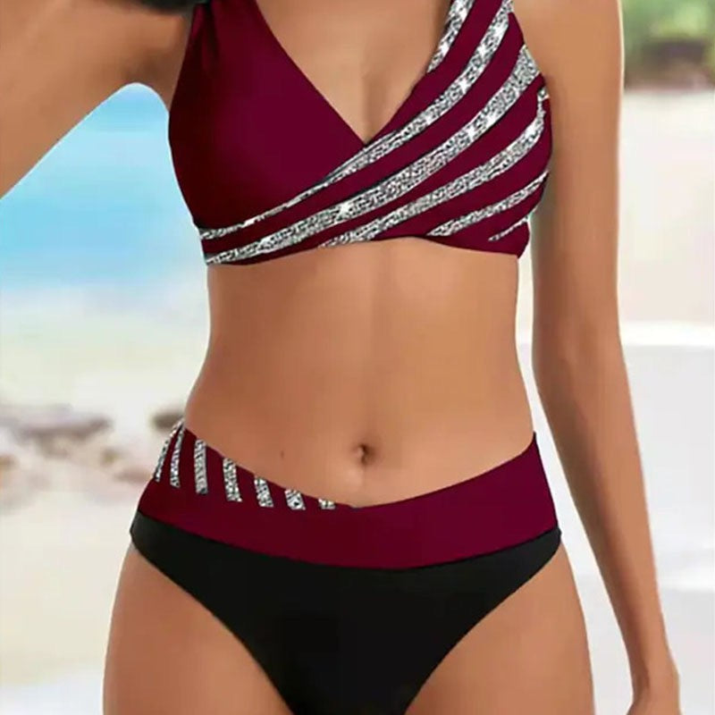 Damen Sportliches Bikini-Set mit trendigem Wickeloberteil Echo Archiv