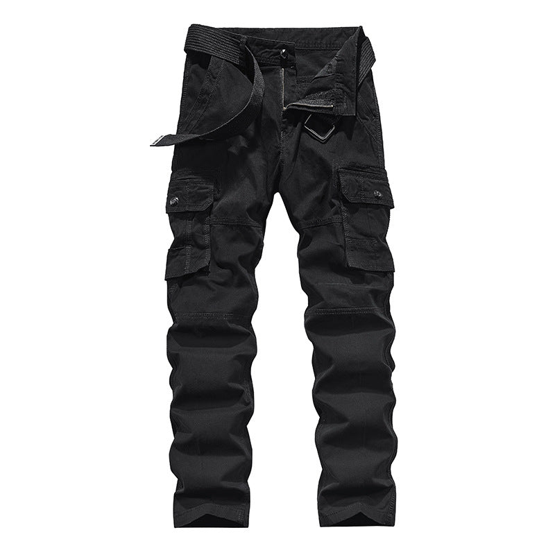 Herren Multifunktionale Canvas‑Cargo‑Hose mit Kniefalten und Mehrfach‑Taschen Echo Archiv