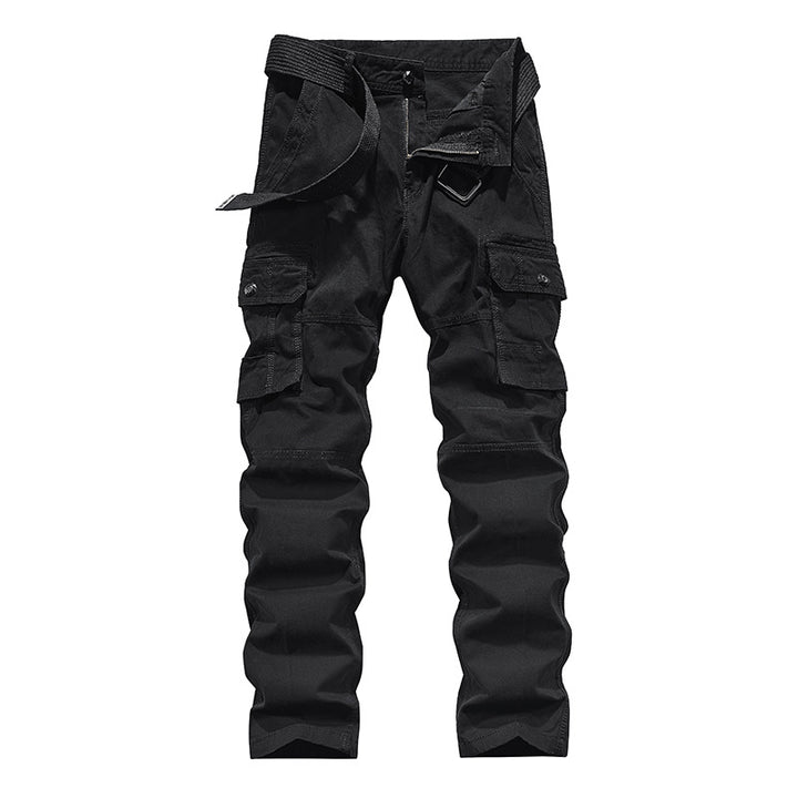Herren Multifunktionale Canvas‑Cargo‑Hose mit Kniefalten und Mehrfach‑Taschen Echo Archiv