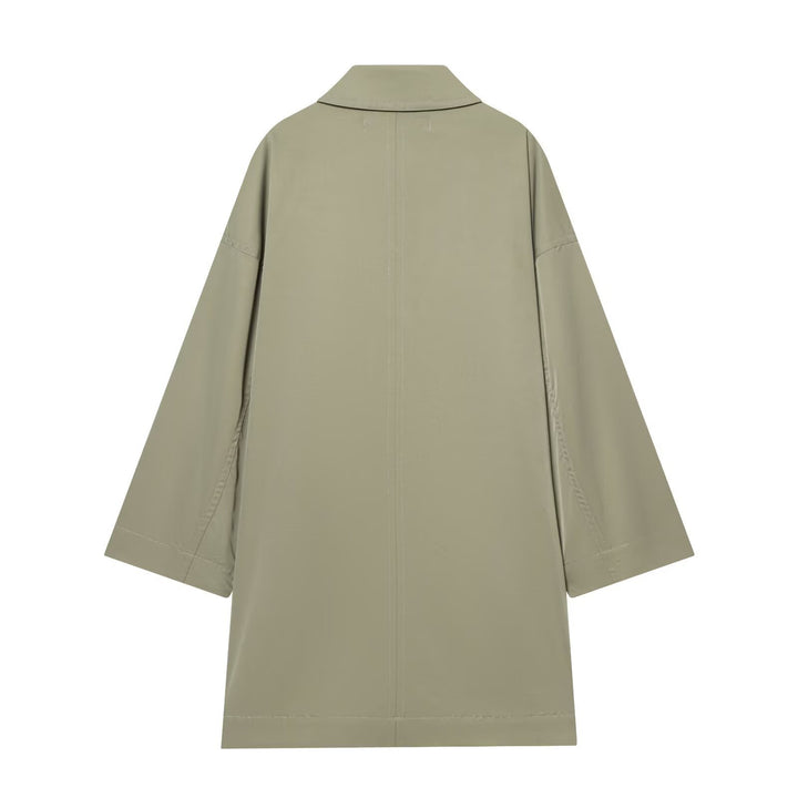 Damen Weitgeschnittener Cape‑Mantel mit verdeckter Knopfleiste und aufgesetzten Taschen Echo Archiv