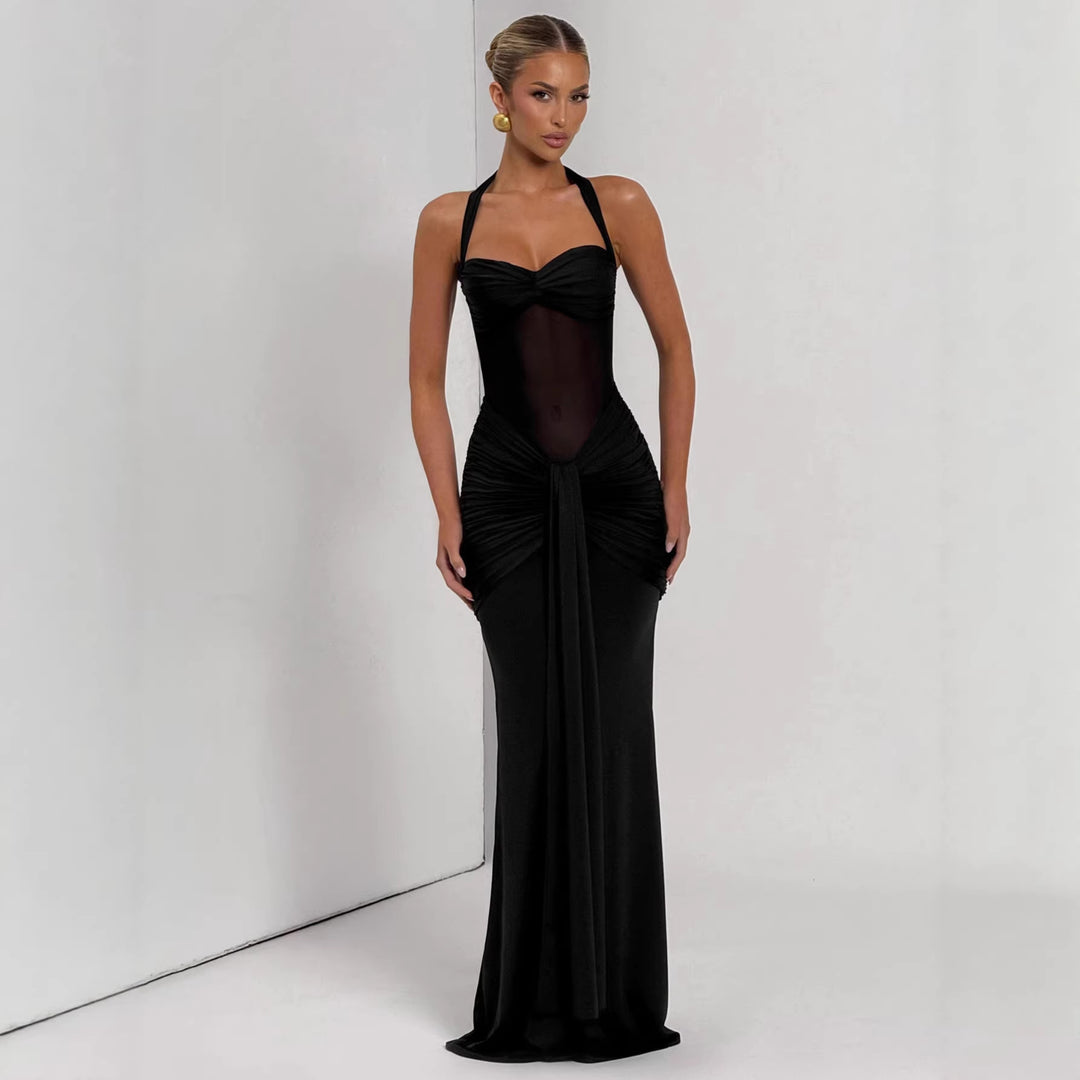Damen Elegantes Abendkleid mit figurbetontem Schnitt und raffinierten Drapierungen Echo Archiv