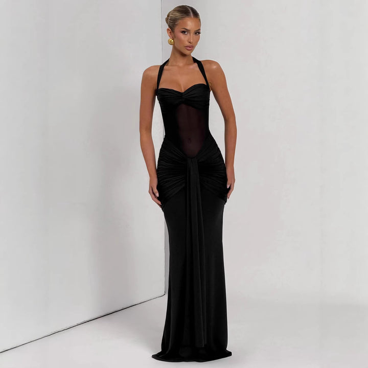 Damen Elegantes Abendkleid mit figurbetontem Schnitt und raffinierten Drapierungen Echo Archiv