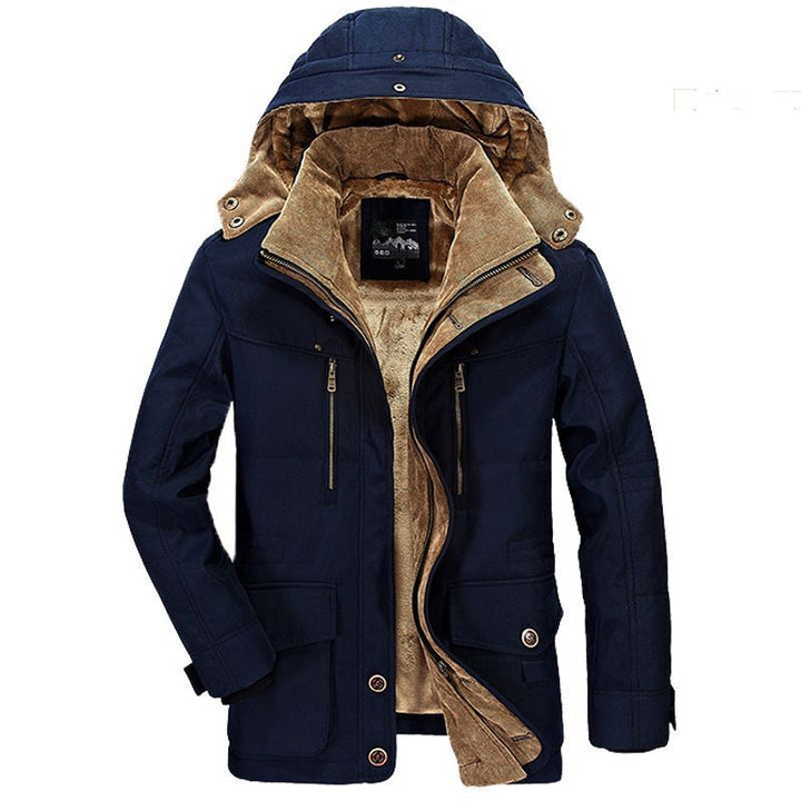 Herren Canvas-Parka mit wärmender Cord- und Teddy-Innenfütterung, Kapuze und Multifunktions-Taschen – Taviero