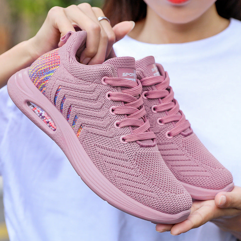 Damen nan atmungsaktiver Strick-Sneaker mit sichtbarer Luftkammer-Dämpfung und gepolstertem Komfortfußbett Echo Archiv
