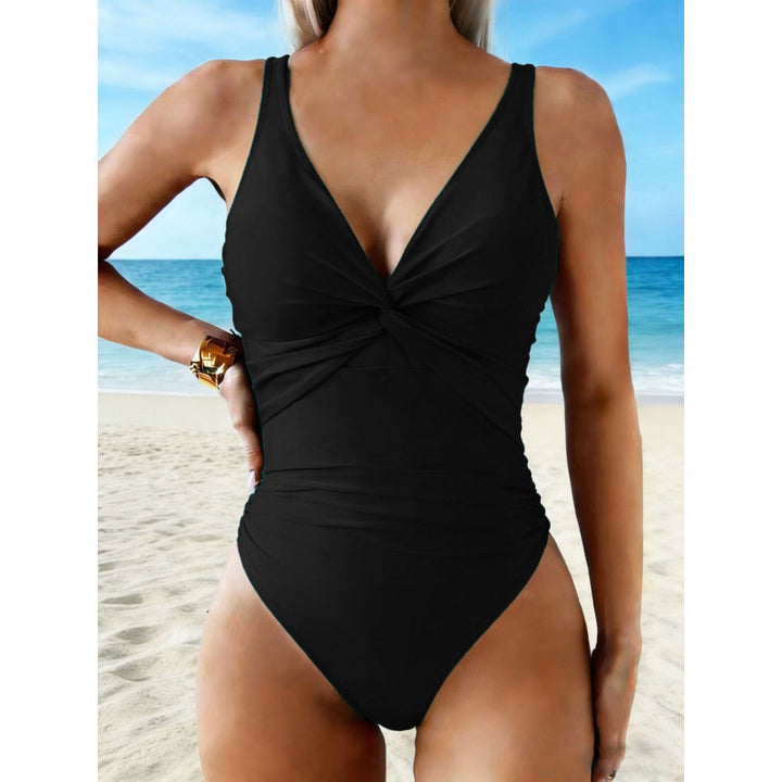Damen Einteiliger Badeanzug mit elegantem Wickeldesign Echo Archiv