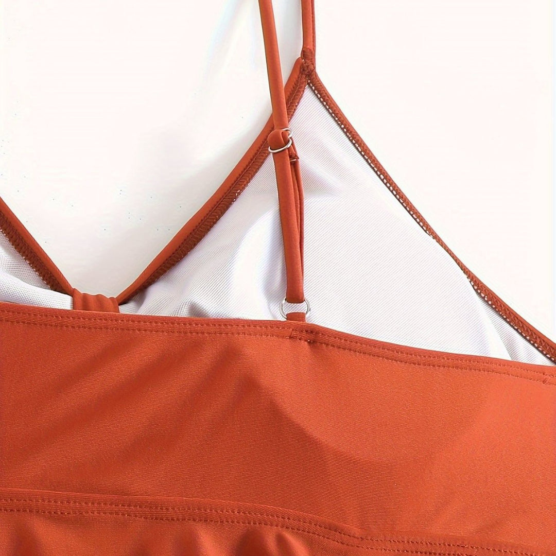 Damen Wickel-Bikini-Oberteil mit modischer Hose Echo Archiv