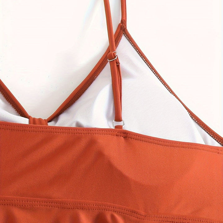 Damen Wickel-Bikini-Oberteil mit modischer Hose Echo Archiv