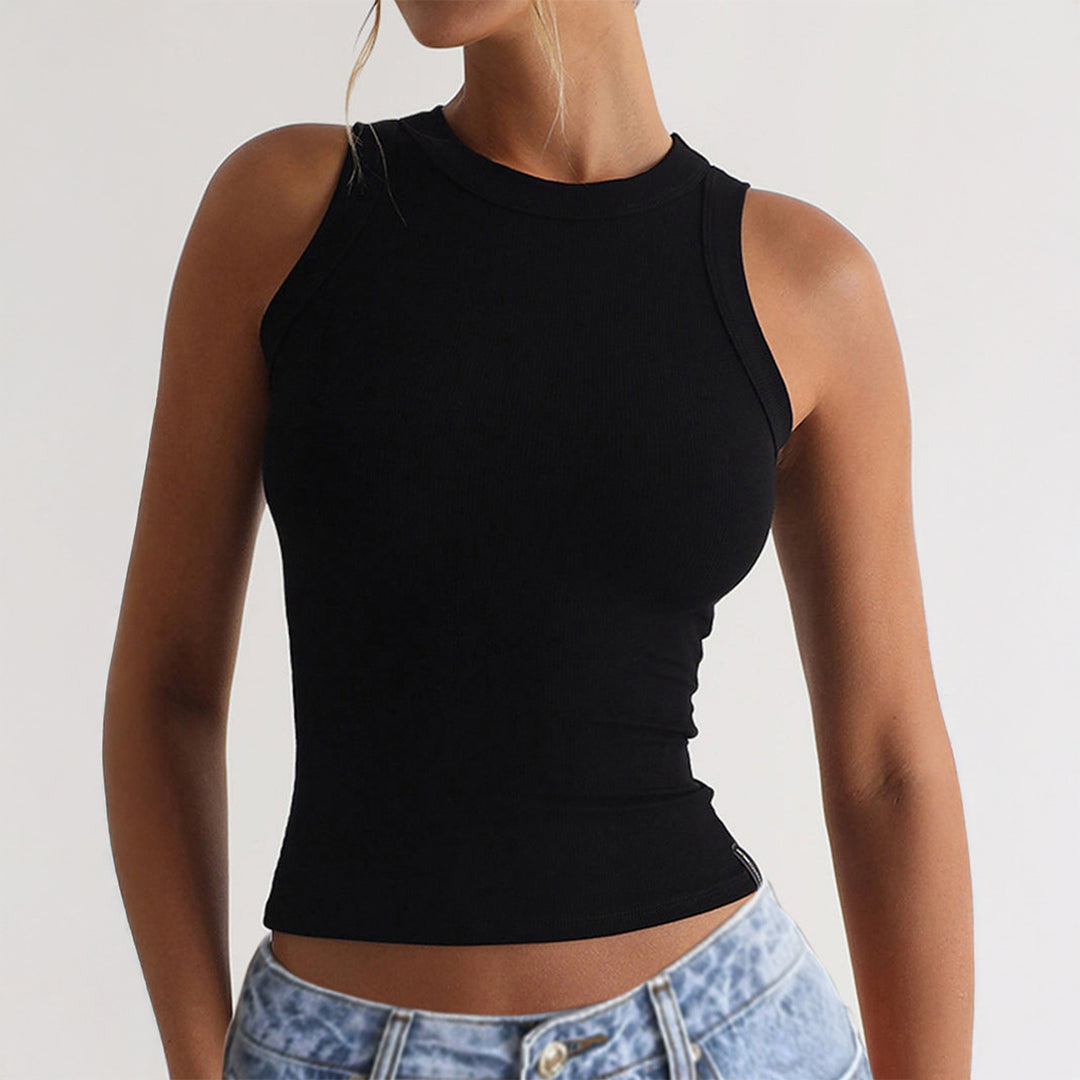 Damen Sportliches Ripp-Trägershirt Echo Archiv