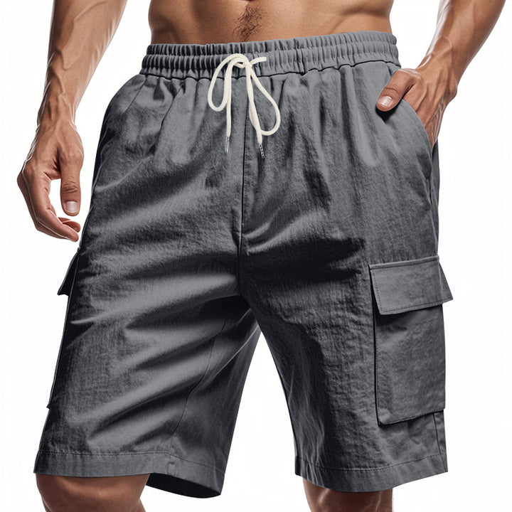 Herren Cargo-Shorts mit elastischem Bund und Funktionalen Taschen Echoarchiv