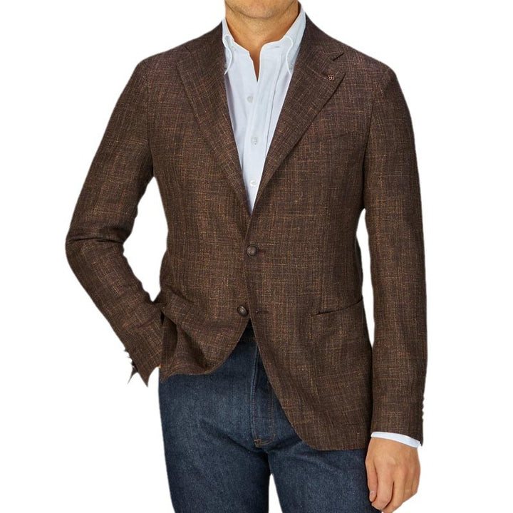 Herren strukturiertes Freizeitjackett mit eleganten Detailverarbeitungen Echoarchiv