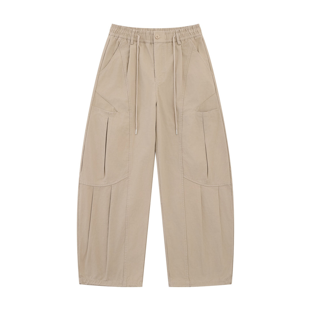 Damen Weite Cargo-Culotte mit elastischem Bund und großen Pattentaschen Echoarchiv