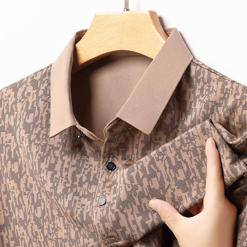 Herren Poloshirt mit strukturiertem Gewebe und modernem Kragen Echoarchiv