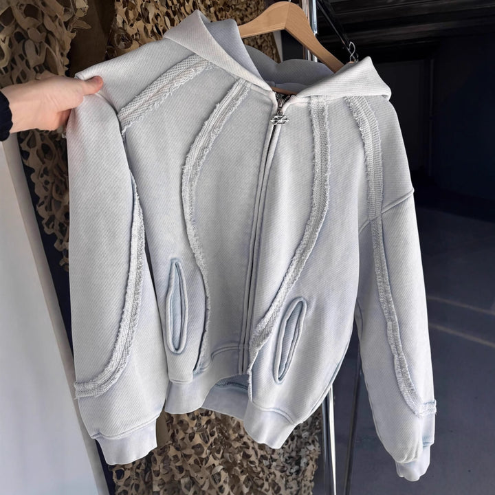 Herren Urbaner Kapuzenpullover aus strukturiertem Material Echoarchiv