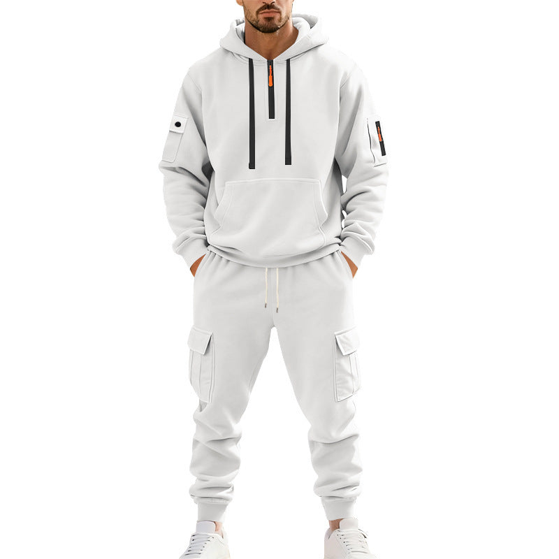 Herren Sportlicher Jogginganzug mit funktionalen Cargo-Taschen Echoarchiv
