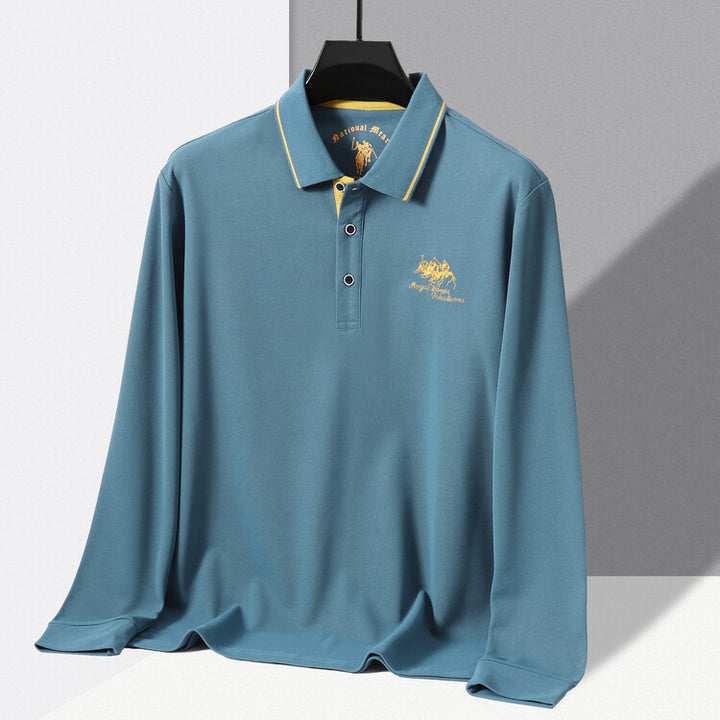 Herren Sportliches Poloshirt mit strukturiertem Kragen und atmungsaktiven Eigenschaften Echoarchiv