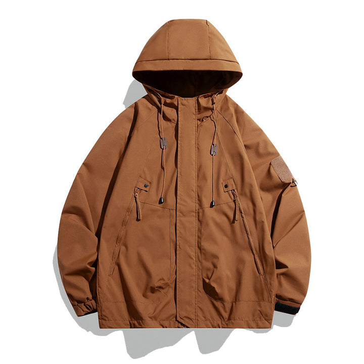 Herren vielseitige Outdoorjacke mit verstellbarer Taille und großen Taschen Echoarchiv
