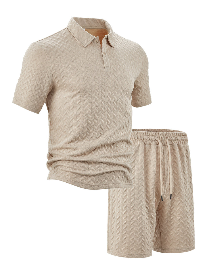 Herren Freizeit Polo und Shorts Set Echoarchiv