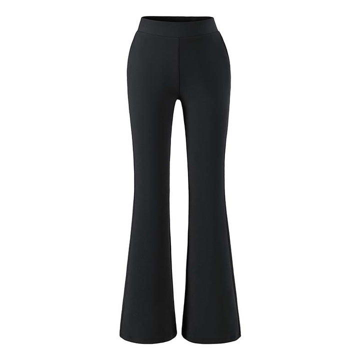 Damen hochtaillierte Stretch‑Schlaghose mit weitem Bootcut‑Schnitt Echoarchiv