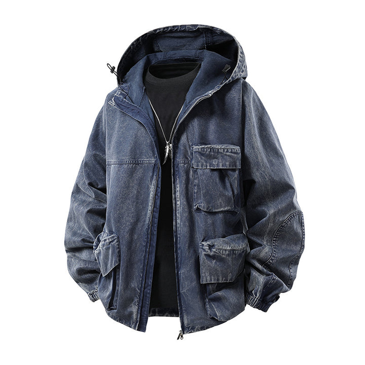Herren Multifunktionale Cargojacke mit praktischen Taschen Echo Archiv