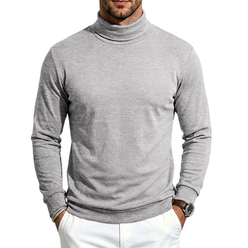 Herren Feinstrick‑Rollkragenpullover mit schmaler Silhouette und elastischen Bündchen Echoarchiv