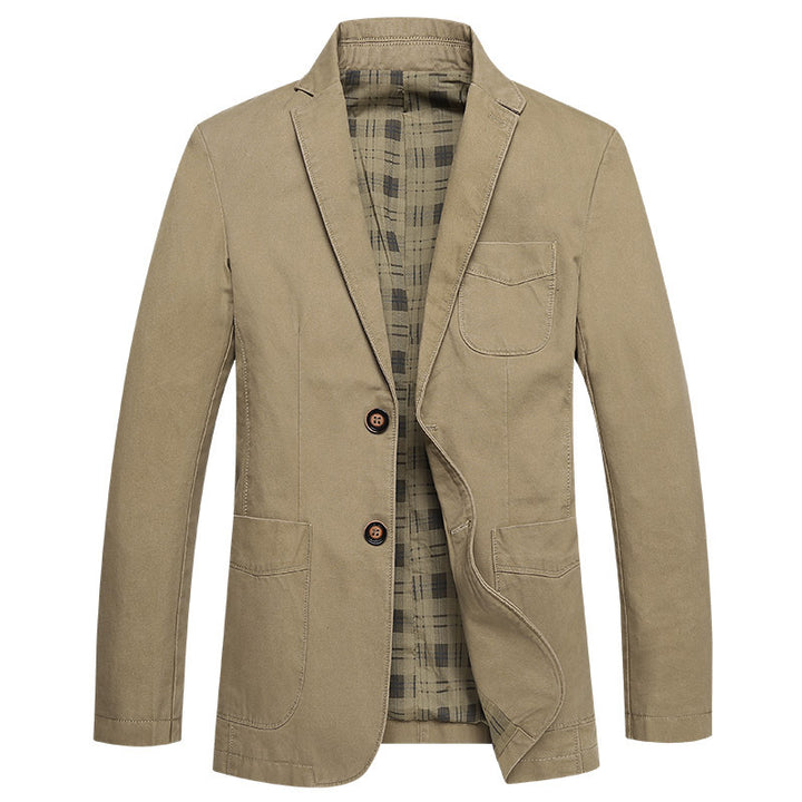 Herren Sakko im Field‑Stil aus Premium‑Canvas mit aufgesetzten Taschen Echo Archiv