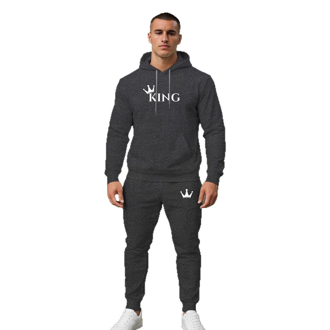 Herren hochwertiger Hoodie und Jogginghose Set Echoarchiv