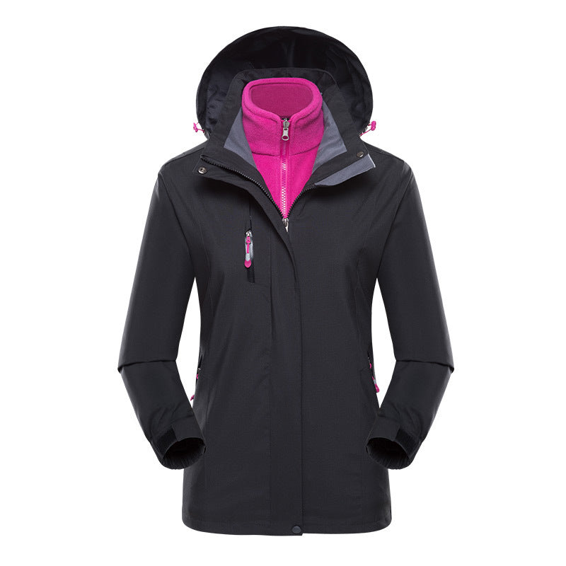 Herren Softshell-Parka mit herausnehmbarer Fleece-Innenjacke und verstellbarer Kapuze Echo Archiv