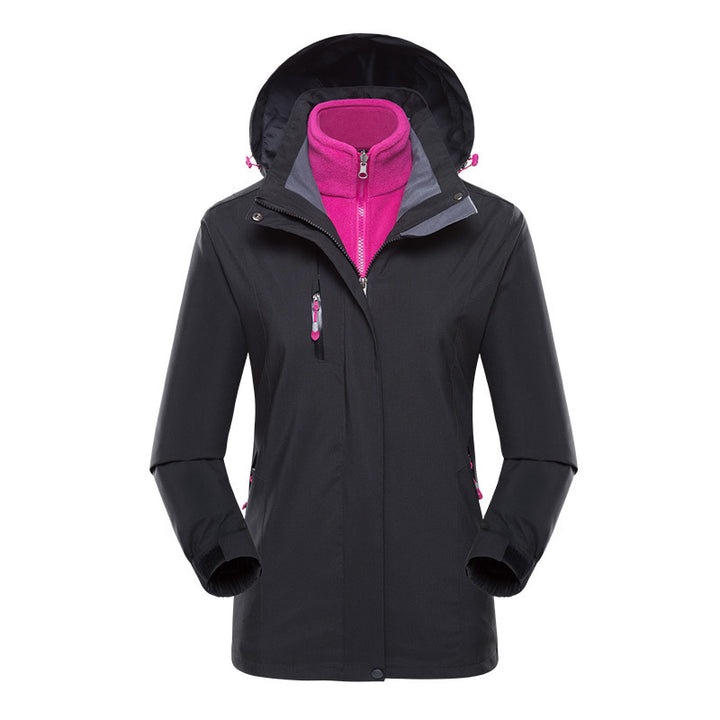 Herren Softshell-Parka mit herausnehmbarer Fleece-Innenjacke und verstellbarer Kapuze Echo Archiv
