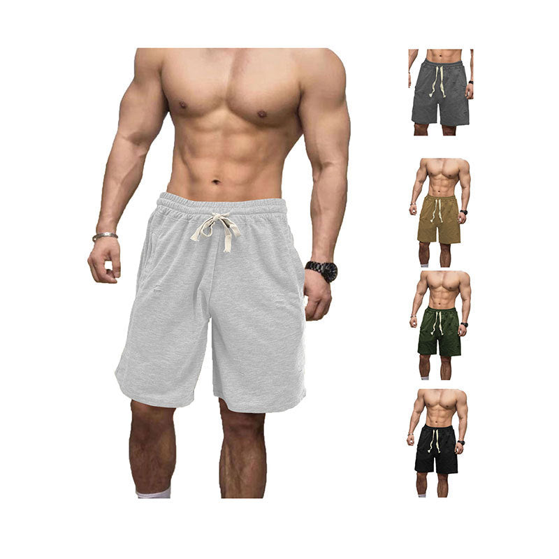 Herren nan lässige Sweatshorts mit elastischem Tunnelzugbund Eingrifftaschen und Used-Optik Echo Archiv