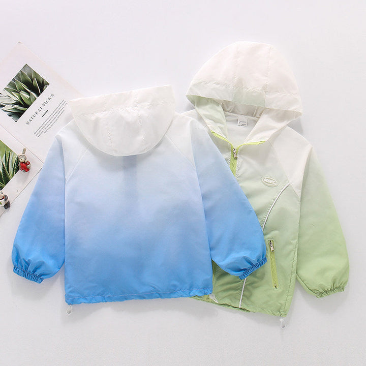 Damen nan leichter Kapuzen-Windbreaker mit Reißverschluss und verdeckten Taschen Echo Archiv