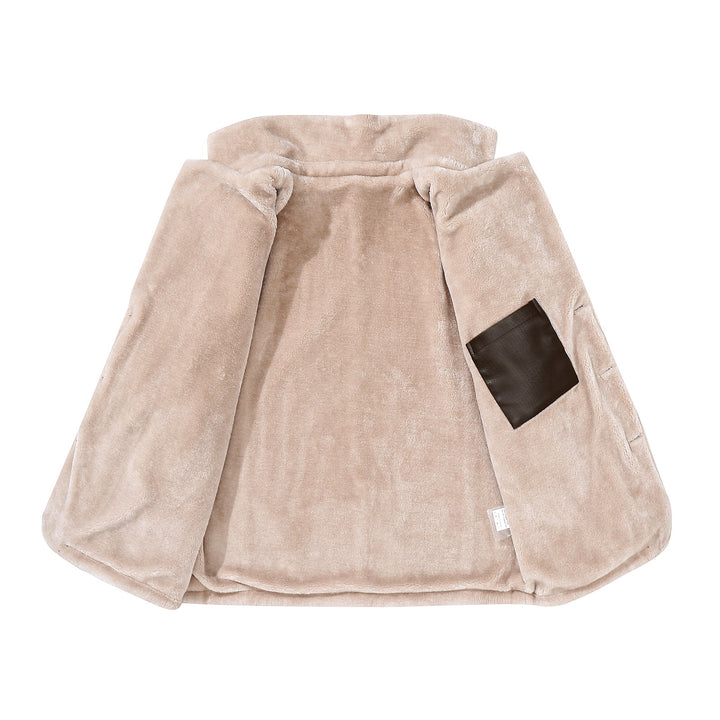 Herren schicke Lederjacke mit warmem Innenfutter und elegantem Kragen Echoarchiv