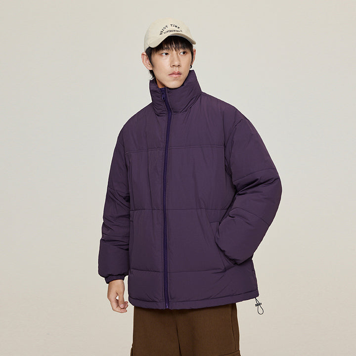 Unisex Oversize Steppjacke mit hohem Kragen und Kordelzug Echo Archiv