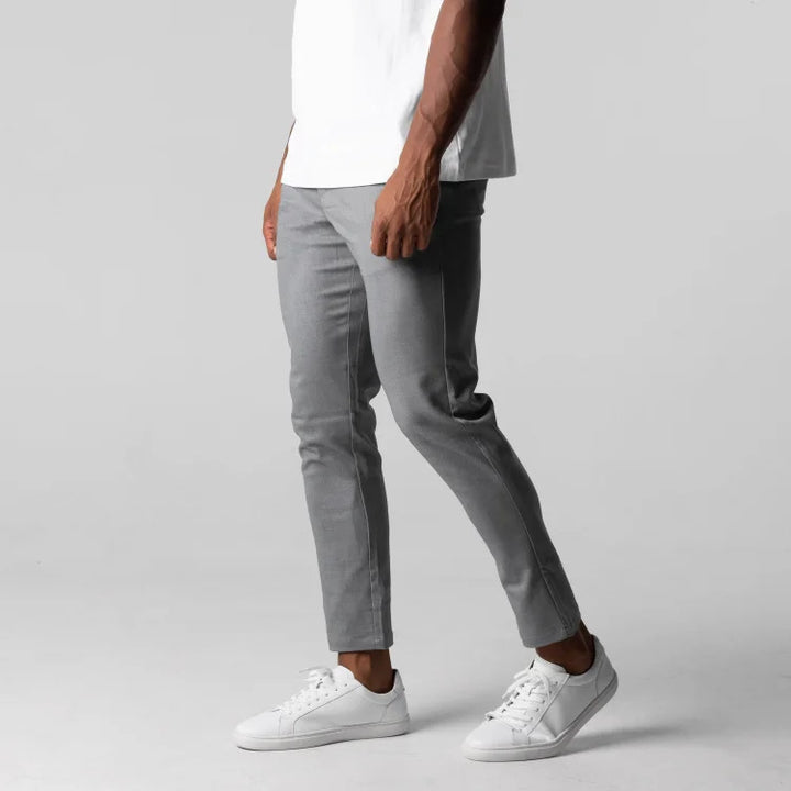 Herren elegante Slim-Fit Chinohose Echoarchiv
