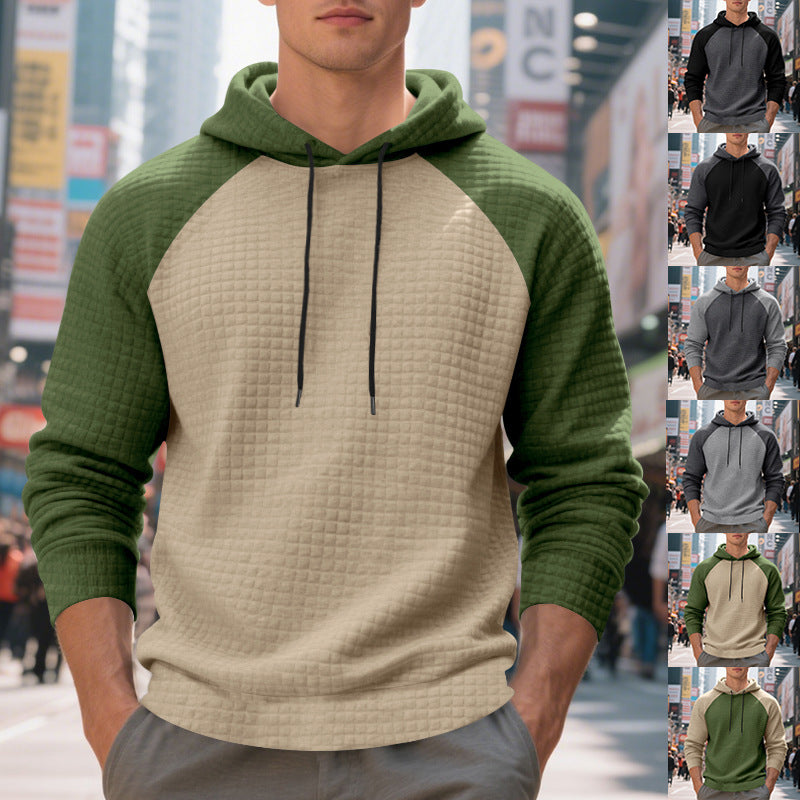 Herren Raglan-Sweatshirt mit strukturiertem Design und praktischen Taschen Echoarchiv