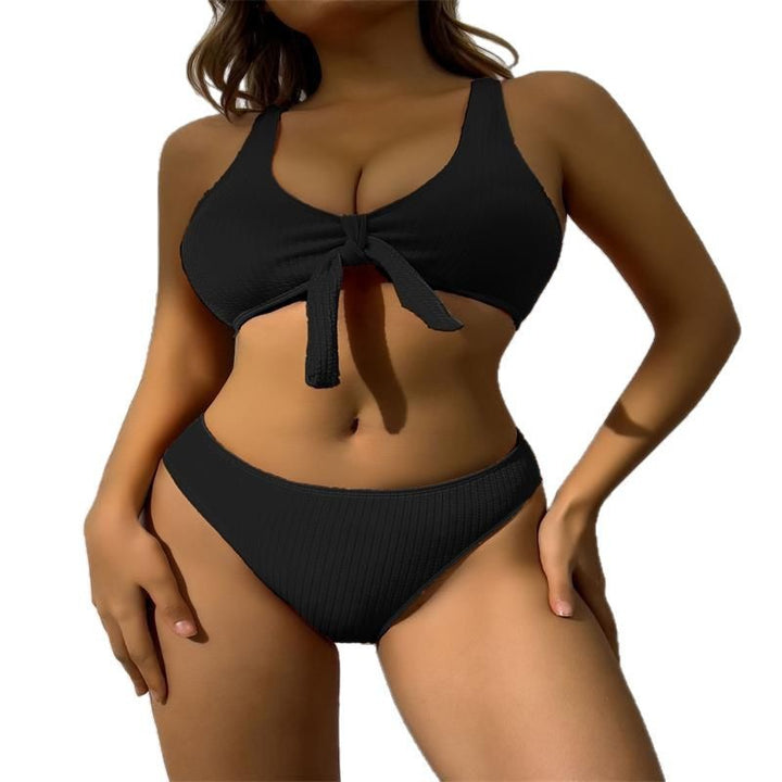 Damen Badeanzug im stilvollen Crop-Top Design mit Knotendetail Echo Archiv