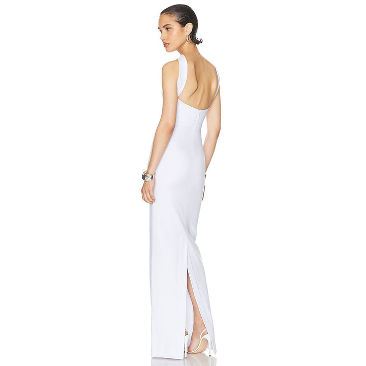Damen elegantes Maxikleid mit verstellbaren Trägern Echo Archiv