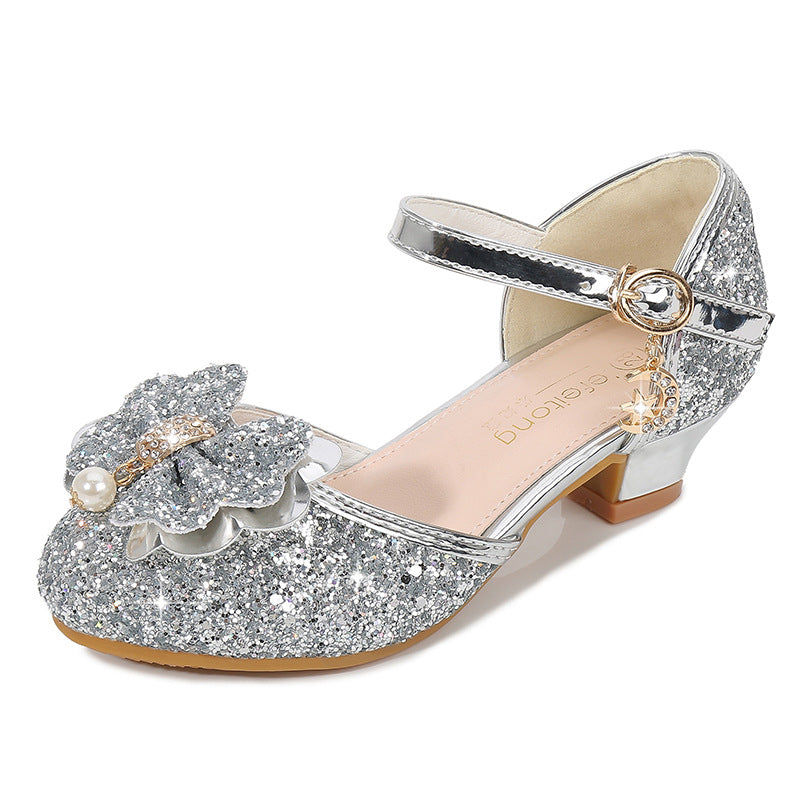Mädchen Ballerina Schuhe mit funkelndem Blumenmotiv Echo Archiv