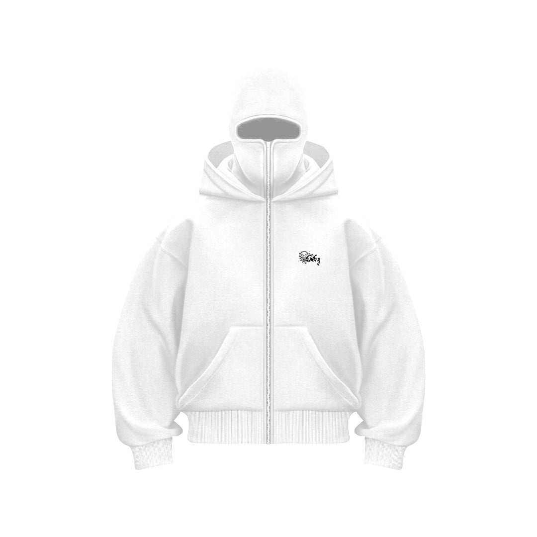 Unisex Kapuzen-Sweatjacke mit vollem Reißverschluss und enganliegender Kapuze – Auréline