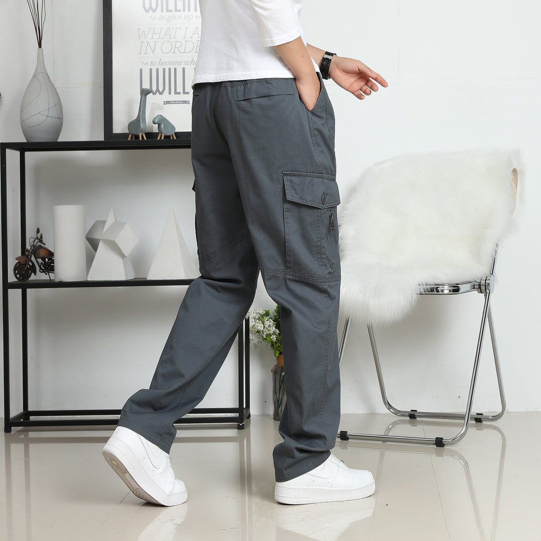 Herren Relaxed-Fit Cargohose im Utility-Design mit Kniepaneelen & Klappentaschen Echo Archiv