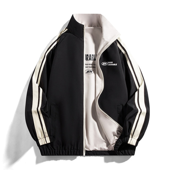 Herren Sportliche Übergangsjacke mit Kontraststreifen Echoarchiv
