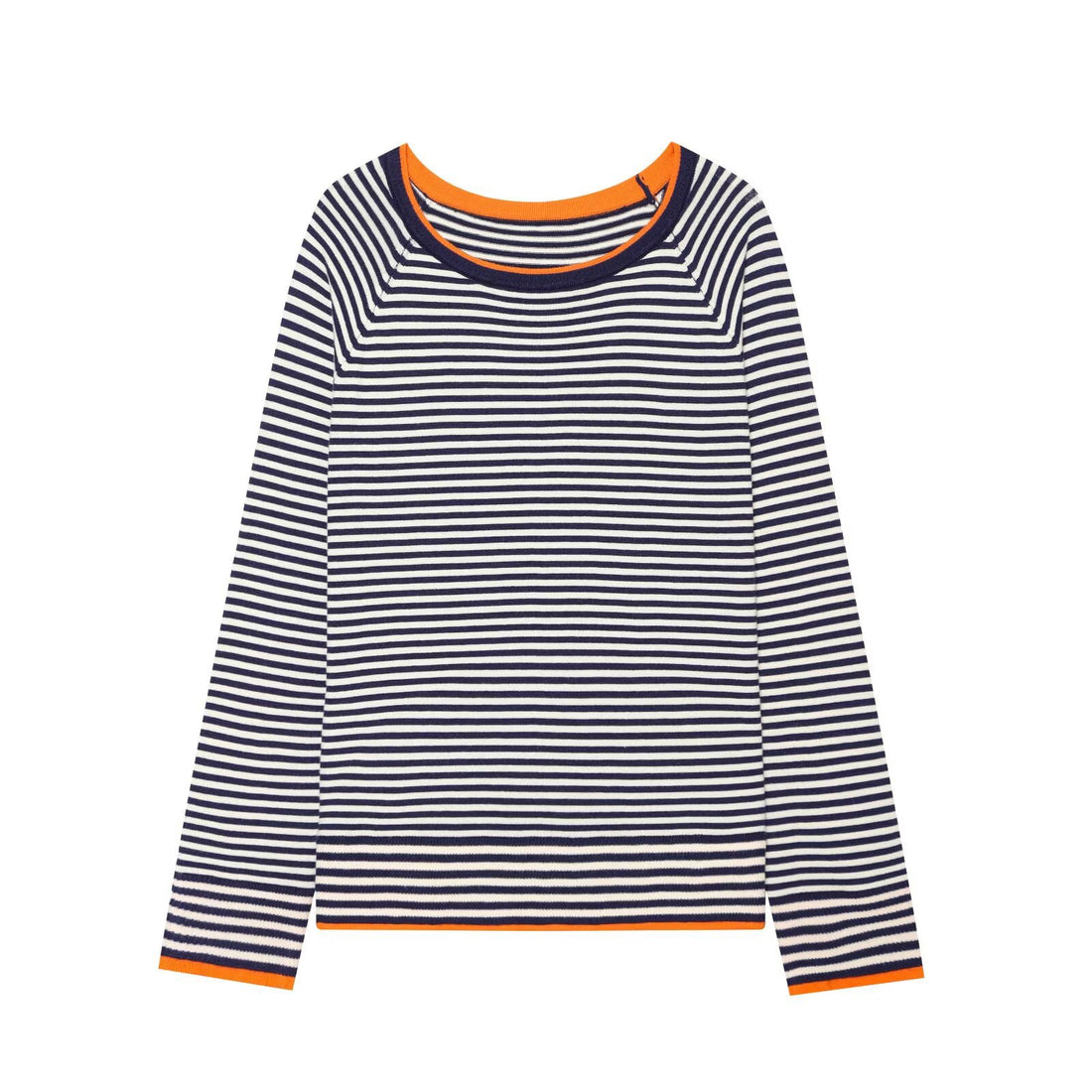 Damen Feiner Raglan-Pullover mit Rundhals und Lagenoptik Echo Archiv