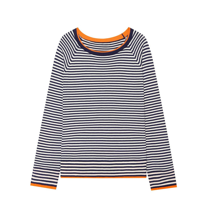 Damen Feiner Raglan-Pullover mit Rundhals und Lagenoptik Echo Archiv