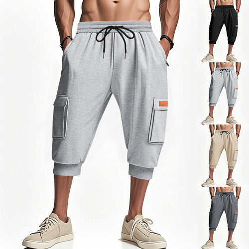 Herren sportliche Cargo-Shorts mit praktischen Taschen und elastischem Bund Echoarchiv